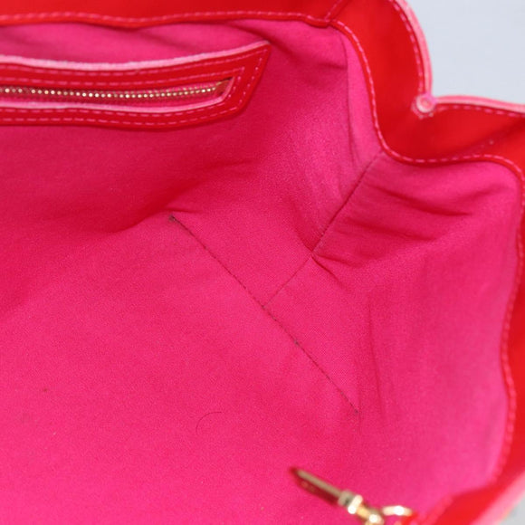 LOUIS VUITTON Monogram Vernis Wilshire Boulevard Bag Rose Pop M93643 Auth 145310