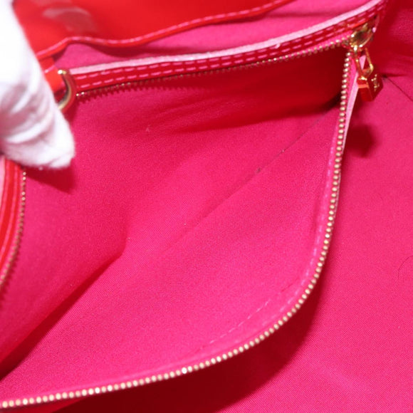 LOUIS VUITTON Monogram Vernis Wilshire Boulevard Bag Rose Pop M93643 Auth 145310