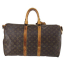 LOUIS VUITTON Monogram Keepall Bandouliere 45 Boston Bag M41418 LV Auth 145316-2