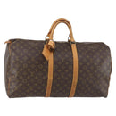 LOUIS VUITTON Monogram Keepall 55 Boston Bag M41424 LV Auth 145318-1