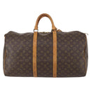 LOUIS VUITTON Monogram Keepall 55 Boston Bag M41424 LV Auth 145318-2