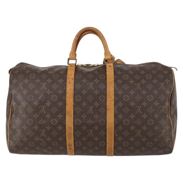 LOUIS VUITTON Monogram Keepall 55 Boston Bag M41424 LV Auth 145318 - 0