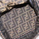 FENDI Zucca Canvas Vanity Pouch Black Brown gold Auth 145319-11