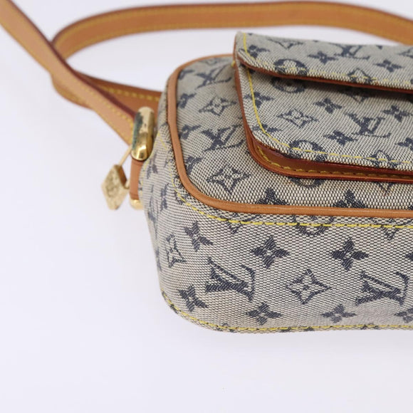 LOUIS VUITTON Monogram Mini Juliet MM Shoulder Bag Blue M92004 LV Auth 145320