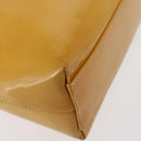 CHANEL Chain Shoulder Bag Enamel Yellow CC Auth 145322-9