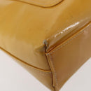 CHANEL Chain Shoulder Bag Enamel Yellow CC Auth 145322-15