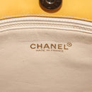 CHANEL Chain Shoulder Bag Enamel Yellow CC Auth 145322-17