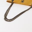 CHANEL Chain Shoulder Bag Enamel Yellow CC Auth 145322-7