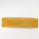 CHANEL Chain Shoulder Bag Enamel Yellow CC Auth 145322-5