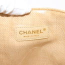 CHANEL Camelia Tote Bag Raffia Beige Gold CC Auth 145323-15