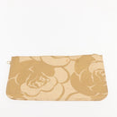 CHANEL Camelia Tote Bag Raffia Beige Gold CC Auth 145323-24