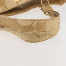 CHANEL Camelia Tote Bag Raffia Beige Gold CC Auth 145323-7