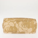 CHANEL Camelia Tote Bag Raffia Beige Gold CC Auth 145323-9