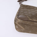 LOUIS VUITTON Monogram Satin Little Boulogne Hand Bag Beige M92143 Auth 145324-9