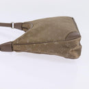 LOUIS VUITTON Monogram Satin Little Boulogne Hand Bag Beige M92143 Auth 145324-3