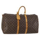 LOUIS VUITTON Monogram Keepall Bandouliere 55 Boston Bag M41414 LV Auth 145334-1