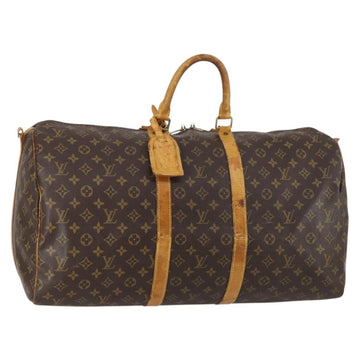 LOUIS VUITTON Monogram Keepall Bandouliere 55 Boston Bag M41414 LV Auth 145334