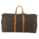 LOUIS VUITTON Monogram Keepall Bandouliere 55 Boston Bag M41414 LV Auth 145334-2