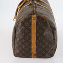 LOUIS VUITTON Monogram Keepall Bandouliere 55 Boston Bag M41414 LV Auth 145334-3