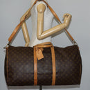 LOUIS VUITTON Monogram Keepall Bandouliere 60 Boston Bag M41412 LV Auth 145336-25
