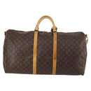 LOUIS VUITTON Monogram Keepall Bandouliere 60 Boston Bag M41412 LV Auth 145336-2