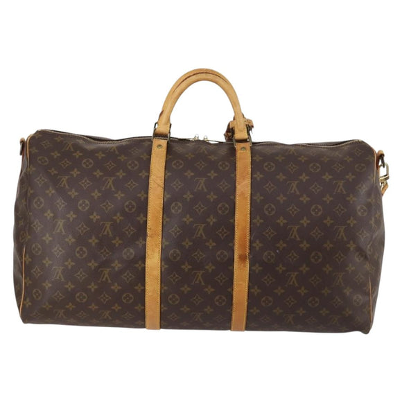 LOUIS VUITTON Monogram Keepall Bandouliere 60 Boston Bag M41412 LV Auth 145336