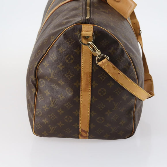 LOUIS VUITTON Monogram Keepall Bandouliere 60 Boston Bag M41412 LV Auth 145336