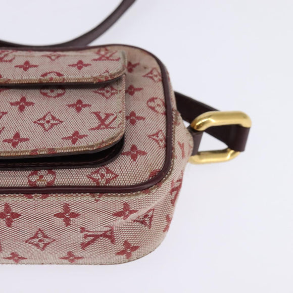 LOUIS VUITTON Monogram Mini Juliet MM Shoulder Bag Red M92219 LV Auth 145345