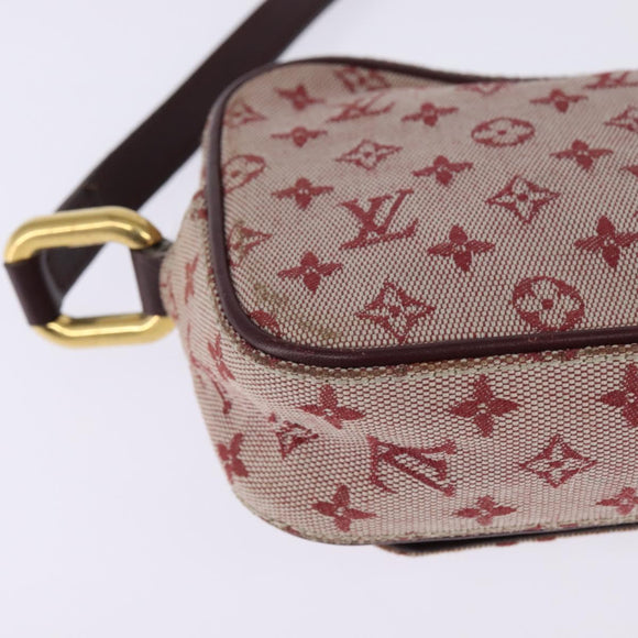 LOUIS VUITTON Monogram Mini Juliet MM Shoulder Bag Red M92219 LV Auth 145345