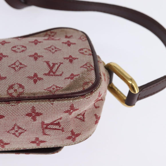 LOUIS VUITTON Monogram Mini Juliet MM Shoulder Bag Red M92219 LV Auth 145345