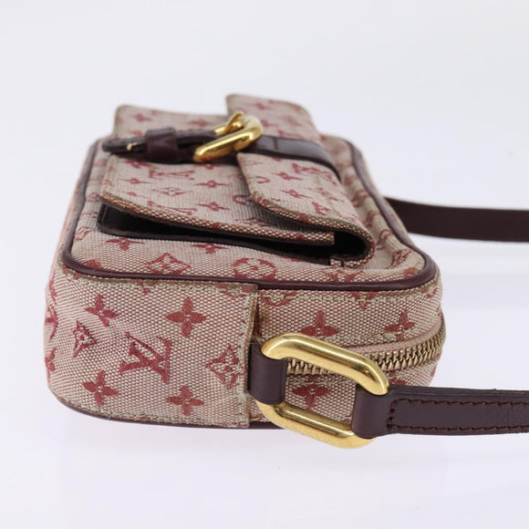 LOUIS VUITTON Monogram Mini Juliet MM Shoulder Bag Red M92219 LV Auth 145345