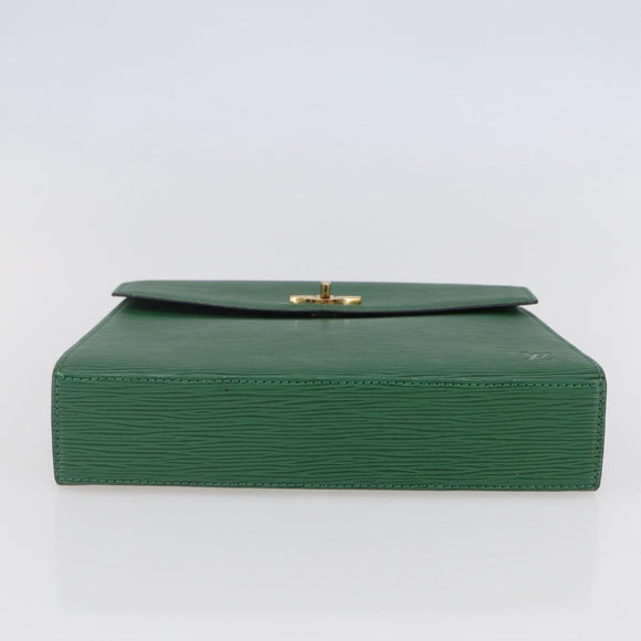 LOUIS VUITTON Epi Malesherbes Hand Bag Green M52374 LV Auth 145346