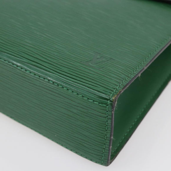 LOUIS VUITTON Epi Malesherbes Hand Bag Green M52374 LV Auth 145346