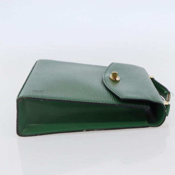 LOUIS VUITTON Epi Malesherbes Hand Bag Green M52374 LV Auth 145346