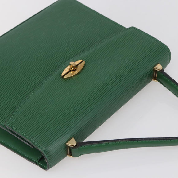 LOUIS VUITTON Epi Malesherbes Hand Bag Green M52374 LV Auth 145346