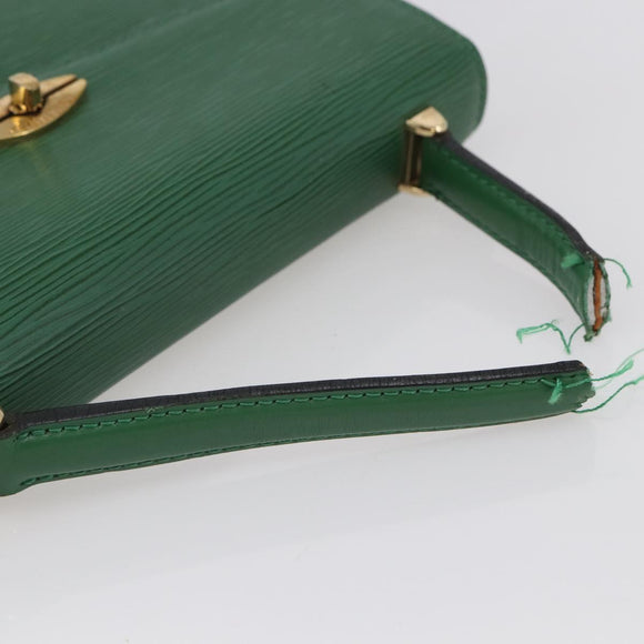 LOUIS VUITTON Epi Malesherbes Hand Bag Green M52374 LV Auth 145346
