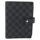 LOUIS VUITTON Damier Graphite Agenda MM Day Planner Cover R20242 LV Auth 145348-13