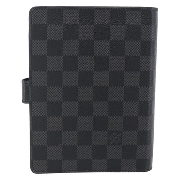 LOUIS VUITTON Damier Graphite Agenda MM Day Planner Cover R20242 LV Auth 145348 - 0