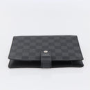 LOUIS VUITTON Damier Graphite Agenda MM Day Planner Cover R20242 LV Auth 145348-3