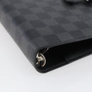 LOUIS VUITTON Damier Graphite Agenda MM Day Planner Cover R20242 LV Auth 145348-7