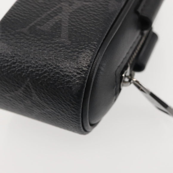 LOUIS VUITTON Monogram Eclipse Set Golf Andrews Taschenanhänger GI0344 LV Auth 145349