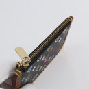 LOUIS VUITTON Multicolor Pochette Cles Coin Purse Black M13664 LV Auth 145350-6