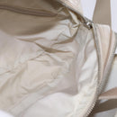 CHANEL New Travel Line Hand Bag Nylon 2way Beige Silver CC Auth 145353-21