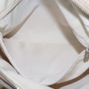 CHANEL New Travel Line Hand Bag Nylon 2way Beige Silver CC Auth 145353-24