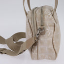CHANEL New Travel Line Hand Bag Nylon 2way Beige Silver CC Auth 145353-3