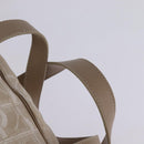 CHANEL New Travel Line Hand Bag Nylon 2way Beige Silver CC Auth 145353-14