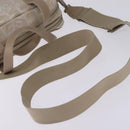 CHANEL New Travel Line Hand Bag Nylon 2way Beige Silver CC Auth 145353-8