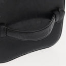 CHANEL Bicolore Vanity Pouch Lamb Skin Black Gold CC Auth 145355-8