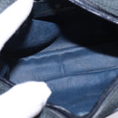 GUCCI GG Supreme Sherry Line Shoulder Bag PVC Navy Gold 89 02 066 Auth 145357-11