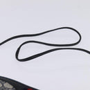 GUCCI GG Supreme Sherry Line Shoulder Bag PVC Navy Gold 89 02 066 Auth 145357-8